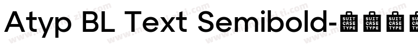 Atyp BL Text Semibold字体转换